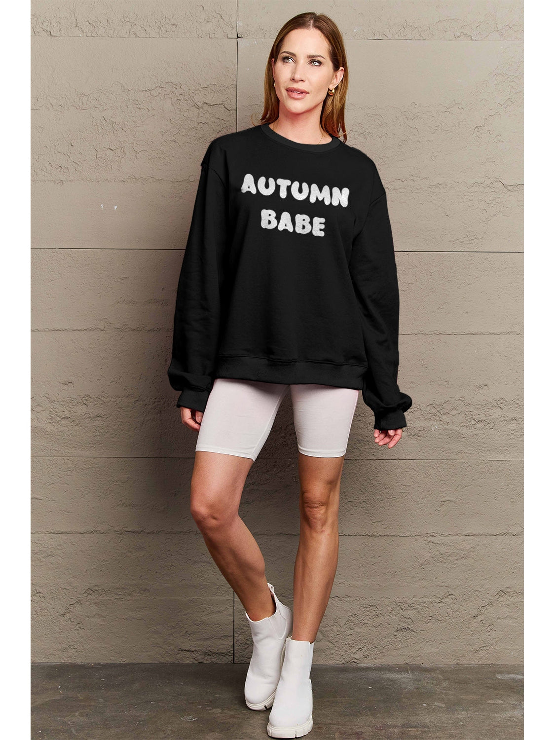 Simply Love Full Size AUTUMN BABE Graphic Sweatshirt NicholesGifts