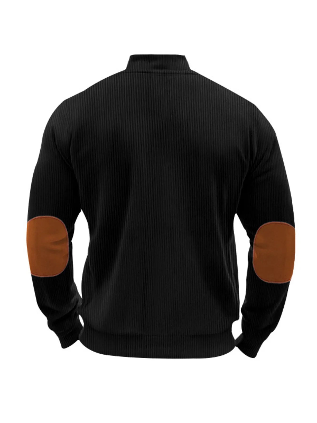 Men's Full Size Zip Up Long Sleeve Jacket Plus Size Trendsi