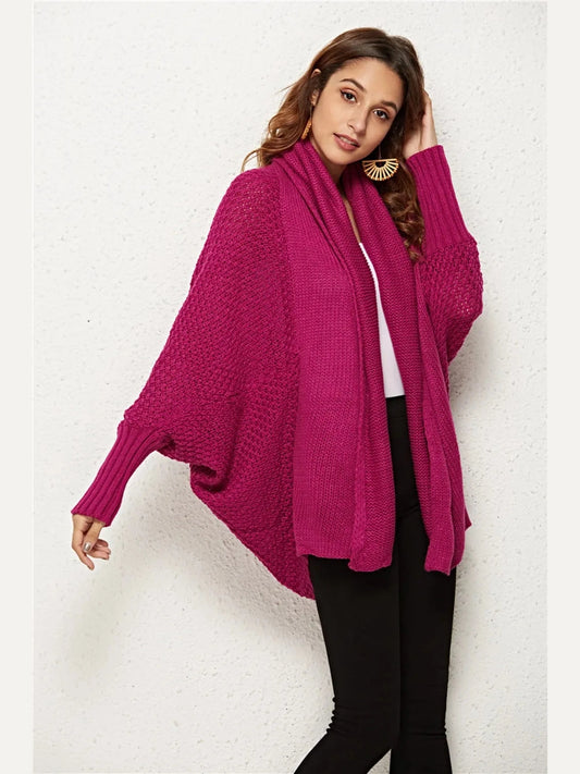 Angel Wings Open Front Batwing Sleeve Cardigan nicholesgifts