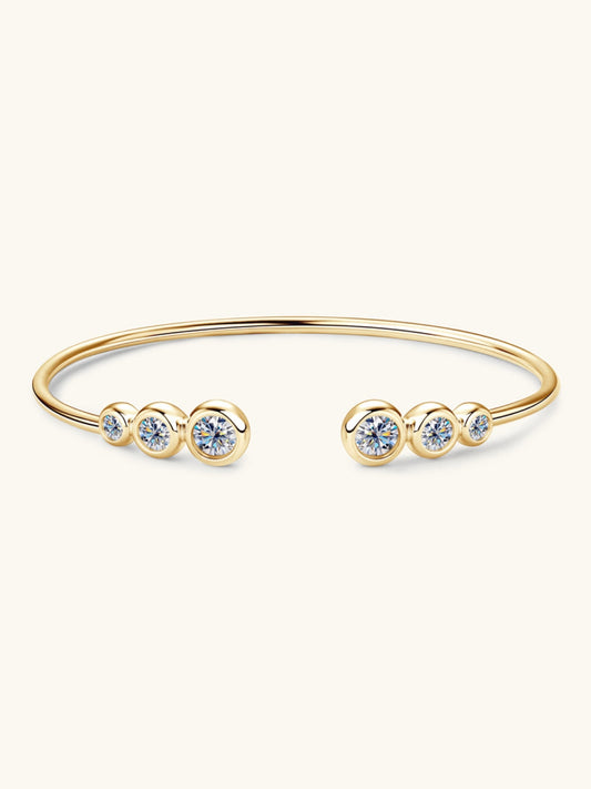 Women 1.8 Carat Moissanite 925 Sterling Silver Bracelet