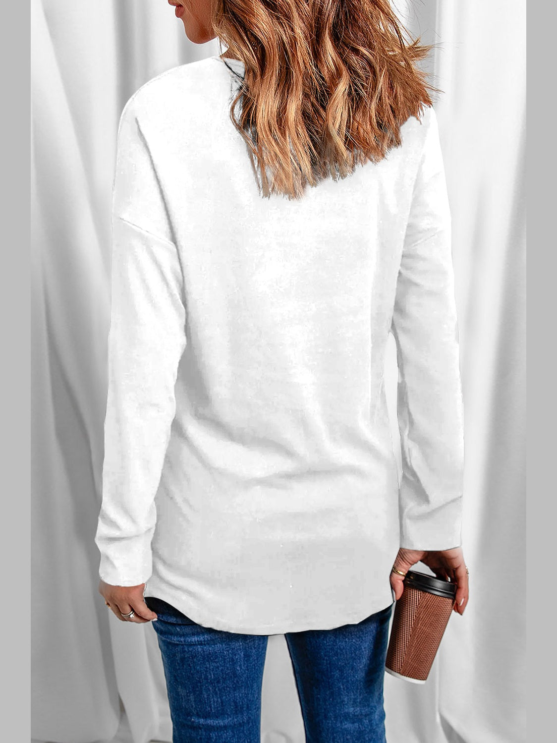 Women Sequin V-Neck Long Sleeve St. Patrick's Day Tee Shirt NicholesGifts