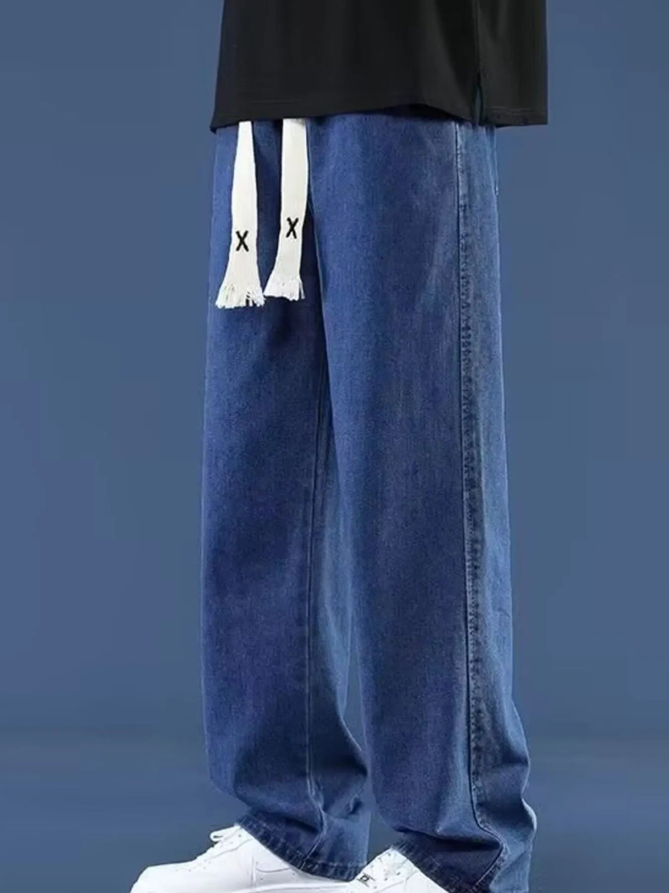 Men's Full Size Wide Leg Jeans Plus Size