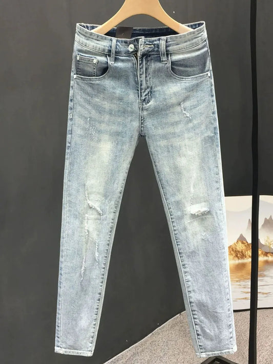 Men's Distressed Skinny Jeans Trendsi