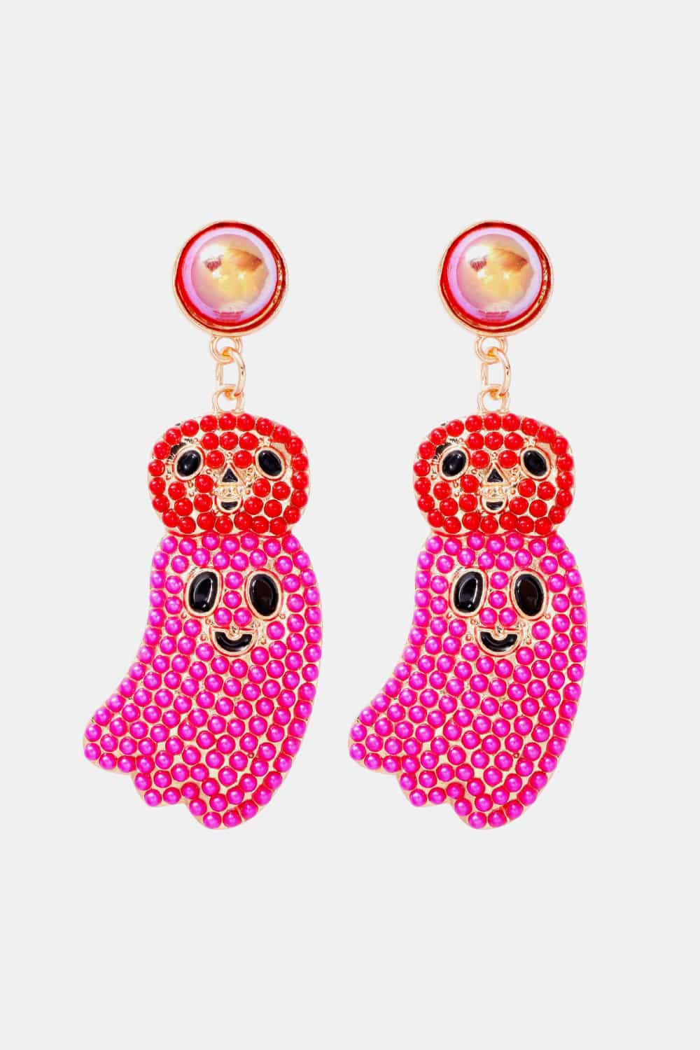 Women Halloween Ghost Shape Dangle Earrings NicholesGifts