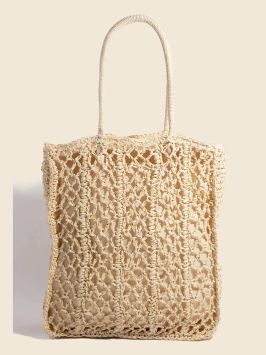 Fame Intricate Braided Tote Bag