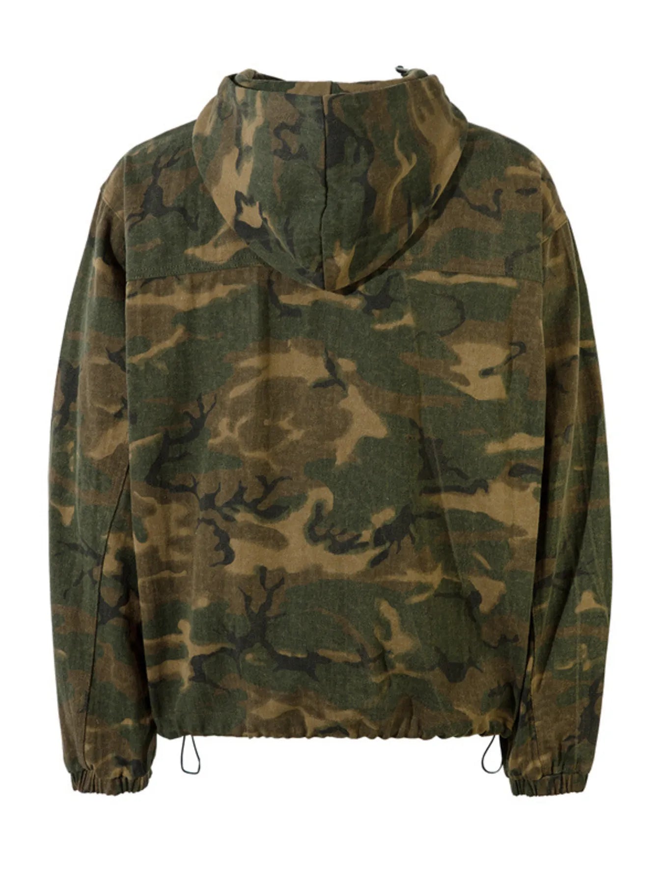 Men's Camouflage Zip Up Hooded Windbreaker Jacket