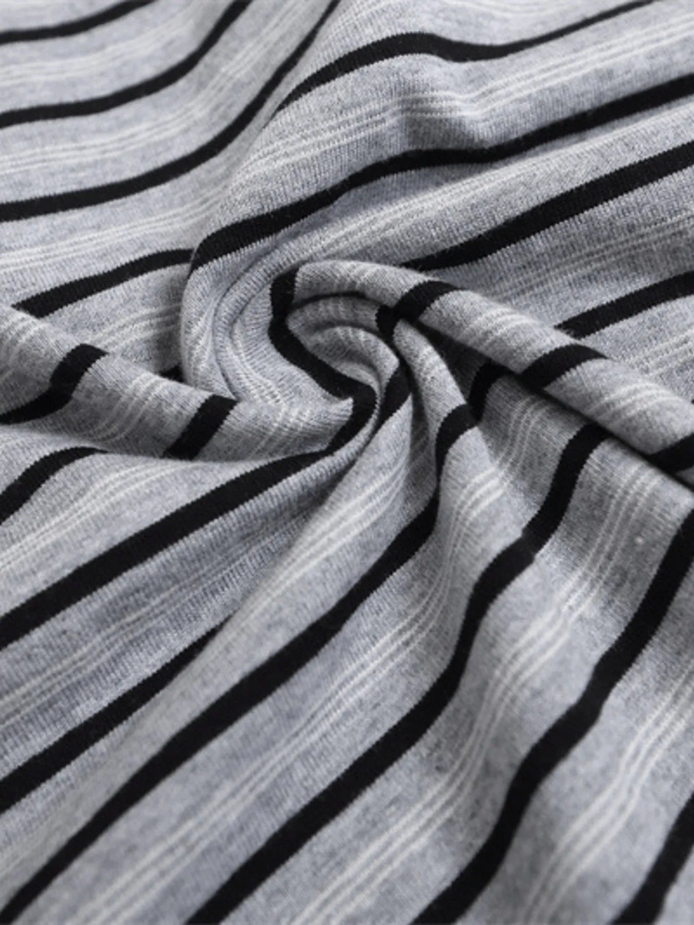 Men's Oversized Striped Short Sleeve Polo Shirt
