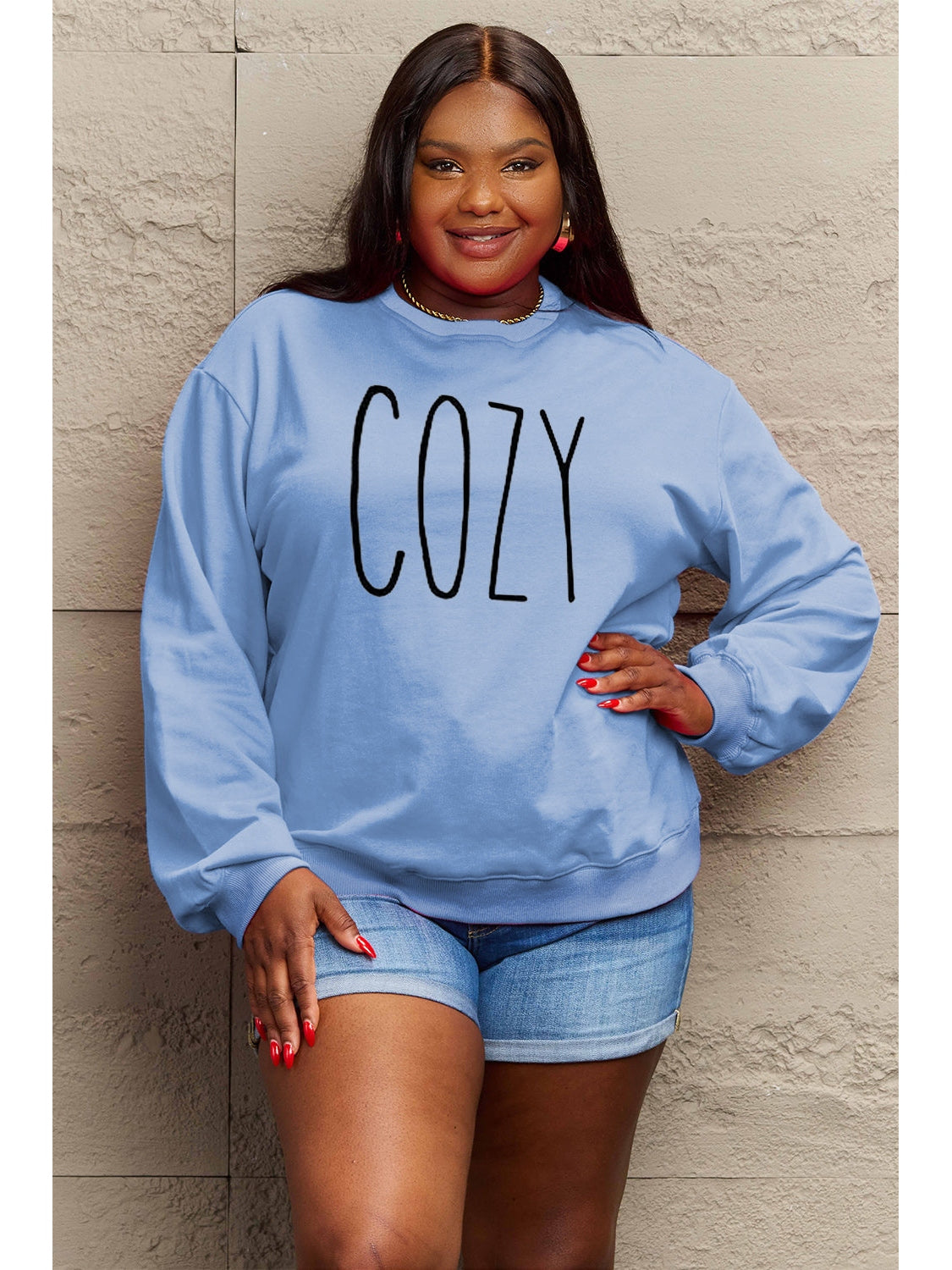 Simply Love Full Size COZY Graphic Sweatshirt NicholesGifts