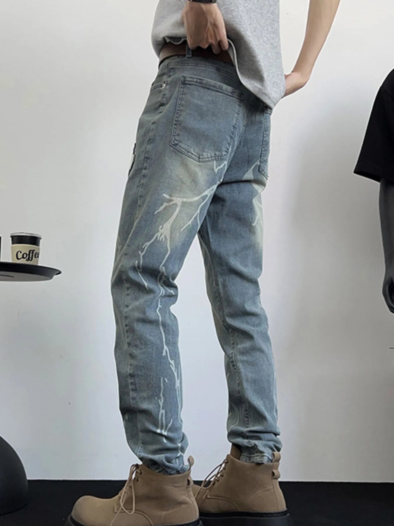 Men's Full Size Slim Fit Jeans Plus Size Trendsi