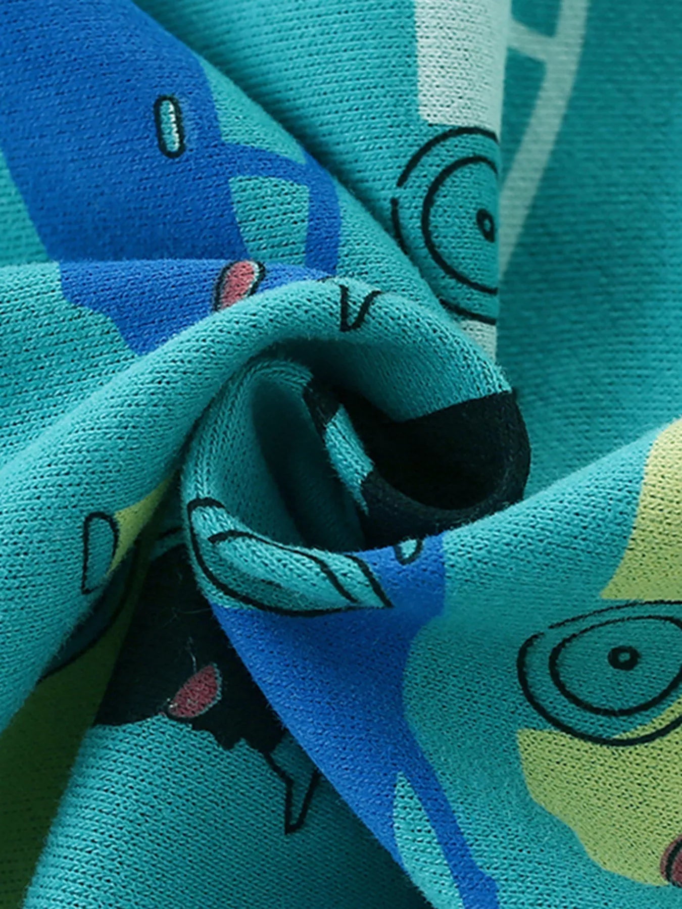 Children's Car Print Crew Neck Sweatshirt Trendsi