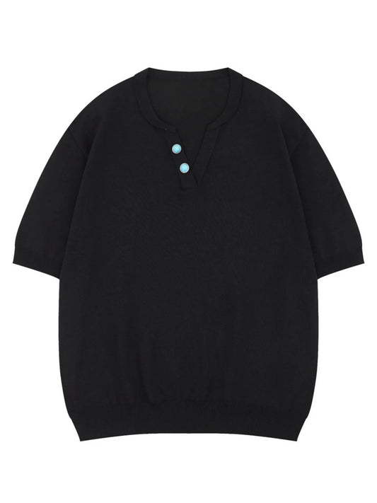 Men's Classic Short Sleeve Knit T-Shirt Trendsi