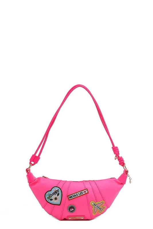 Nicole Lee USA Color Patch Croissant Bag Trendsi