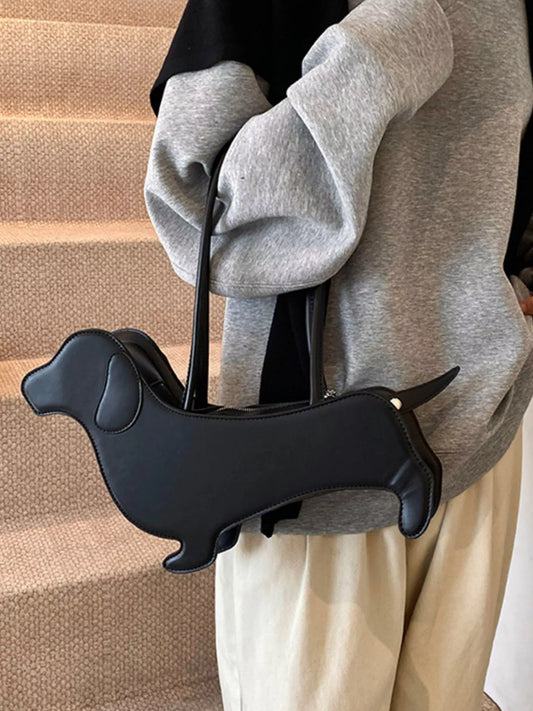 Dachshund Shaped Shoulder Bag nicholesgifts
