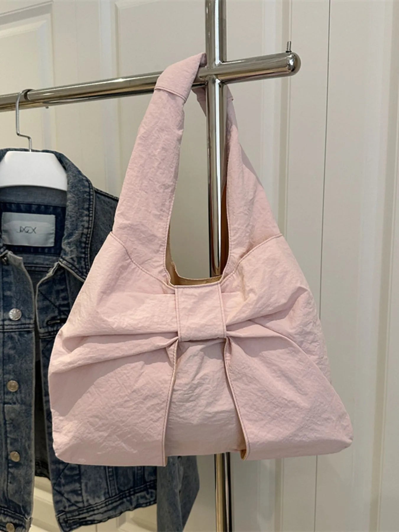 Ruched Bow Shoulder Bag Trendsi