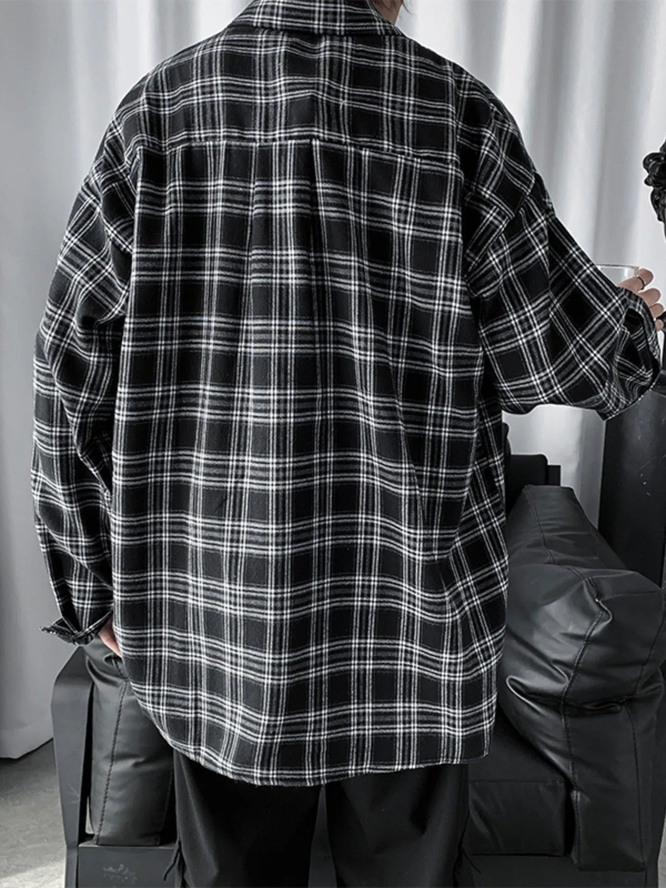 Men's Plaid Button Up Long Sleeve Shirt NicholesGifts