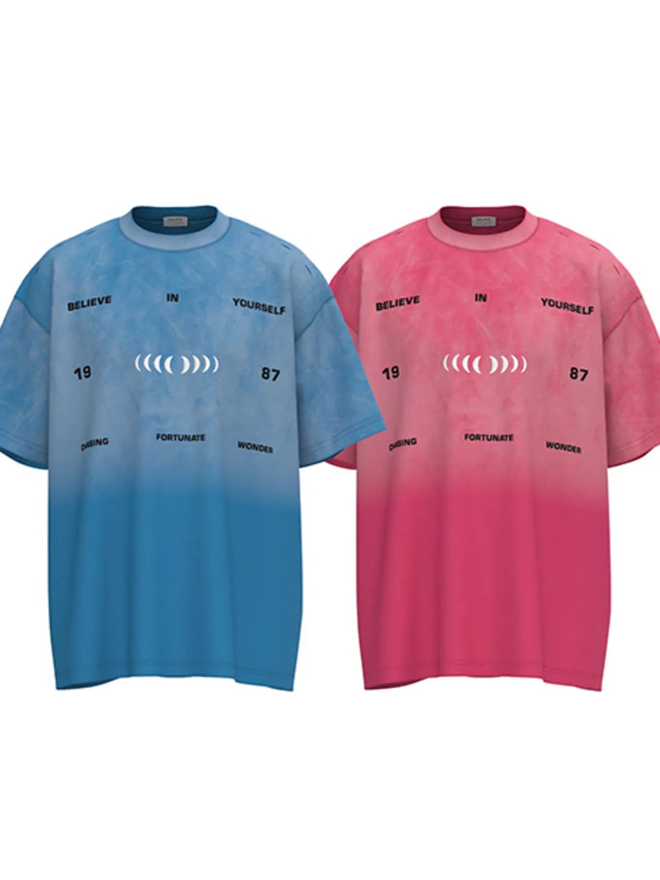 Men's Letter Round Neck Short Sleeve T-Shirt Trendsi