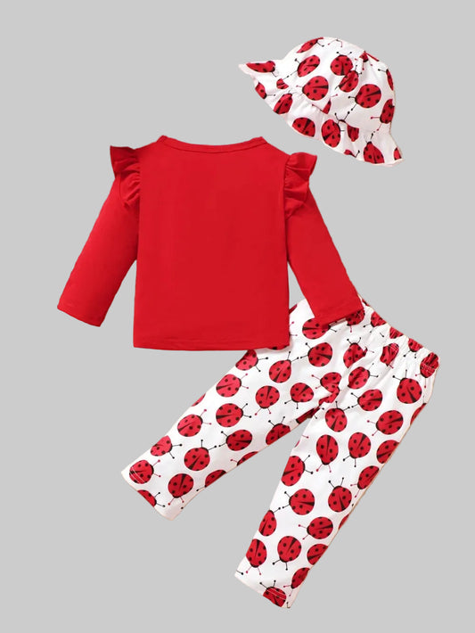 Baby and Toddler Girls Cartoon Top and Pants Set nicholesgifts
