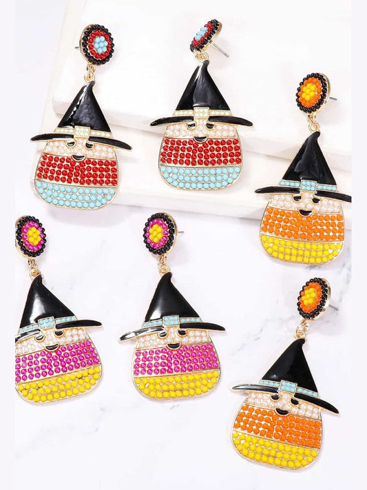 Witch's Hat Shape Synthetic Pearl Dangle Earrings