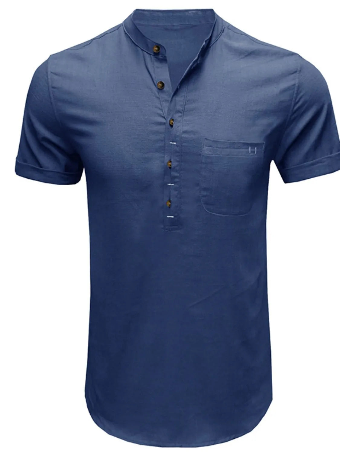 Men's Button Detail Short Sleeve Polo