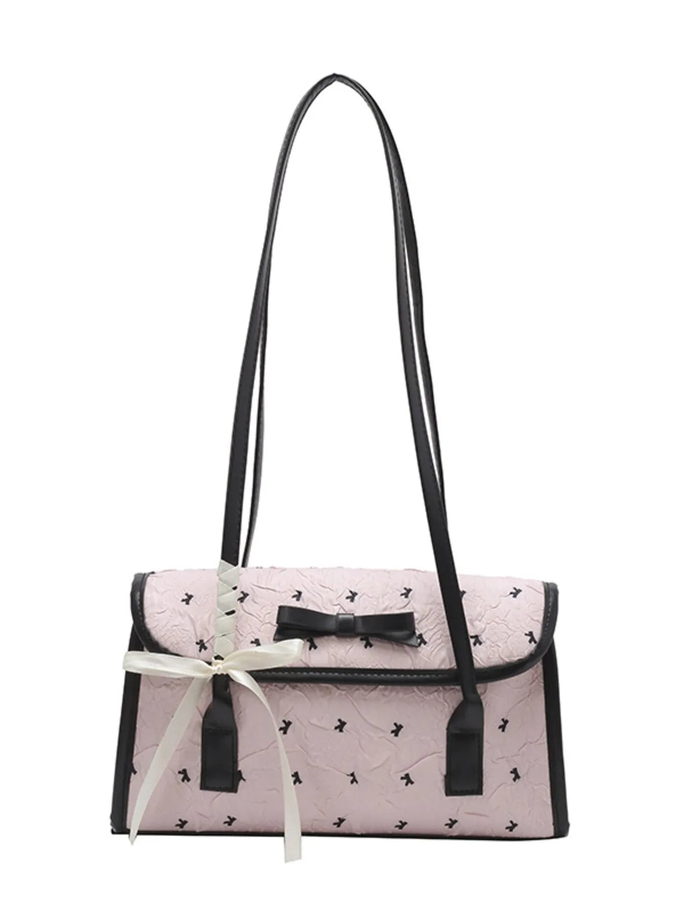 Bow PU Leather Shoulder Bag Trendsi
