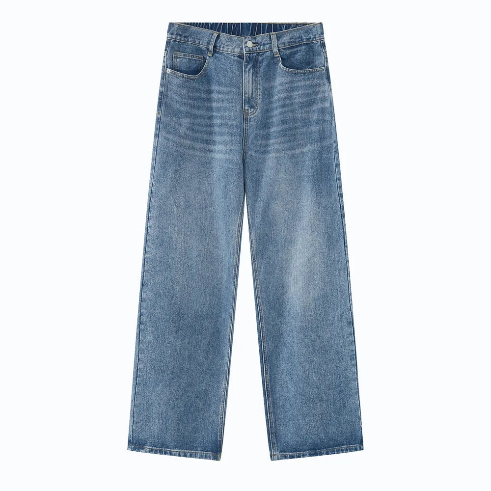 Wide Leg Jeans with Pockets Trendsi