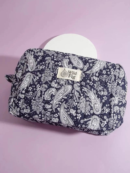 Fame Paisley Pattern Cosmetic Bag Trendsi