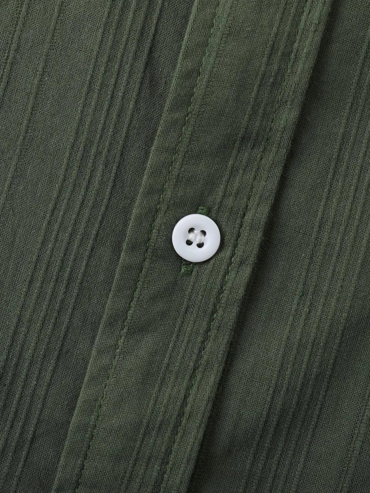 Men's Short Sleeve Button Down Shirt with Chest Pocket Trendsi