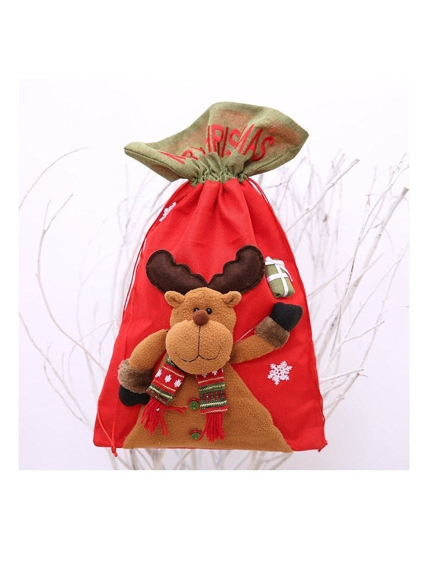 Drawstring Christmas Gift Bag NicholesGifts