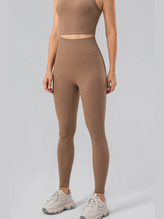 Women High Waist Wide Waistband Active Leggings