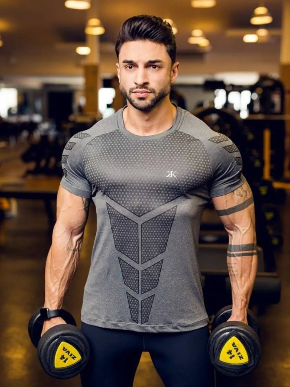 Men's Plus Size Round Neck Short Sleeve T-Shirt