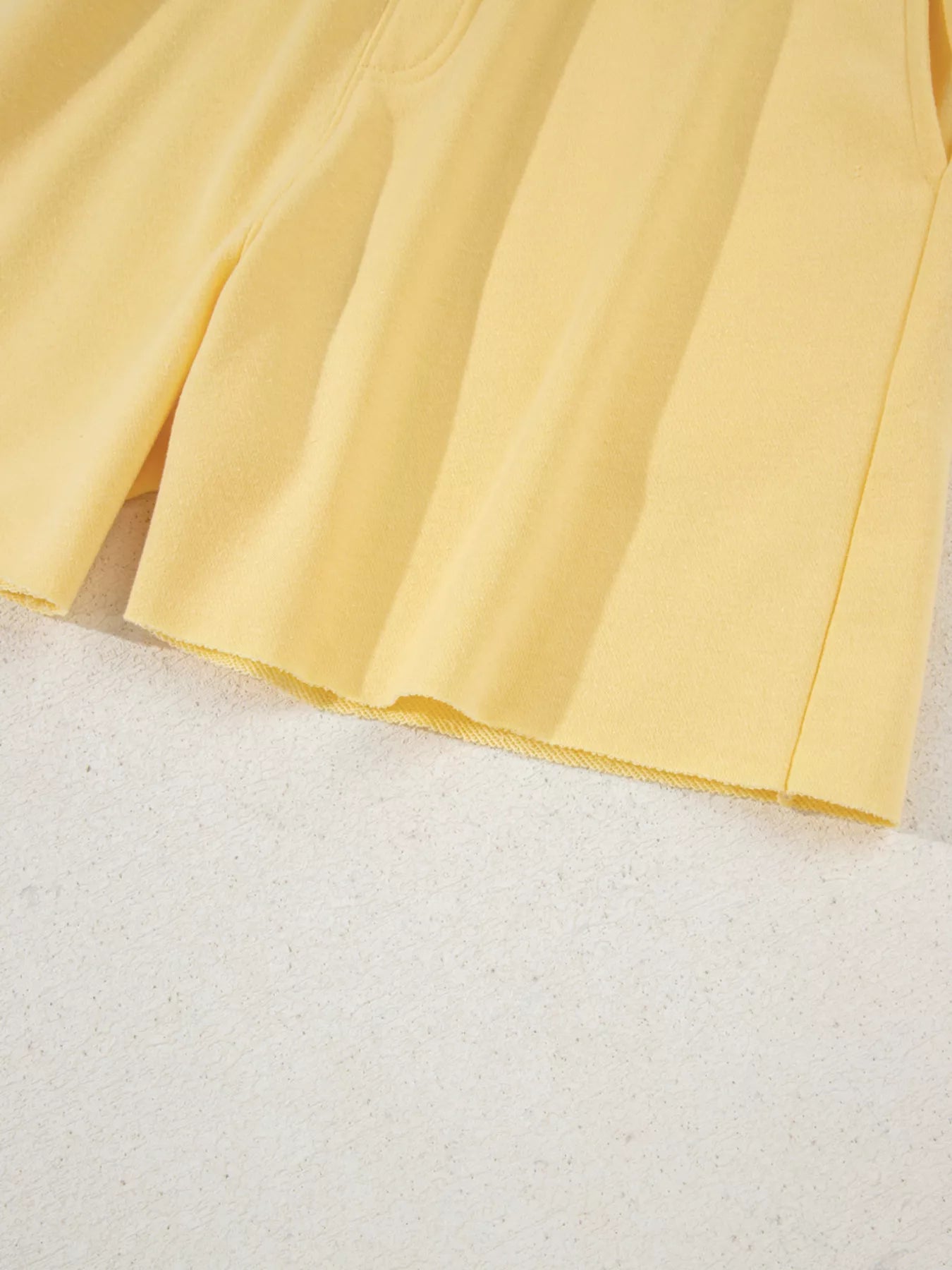 Button Collar Drop Shoulder Top and Shorts 2pcs Set NicholesGifts