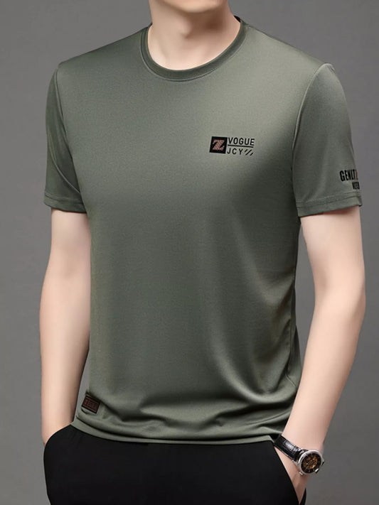 Men's Plus Size Round Neck Short Sleeve T-Shirt NicholesGifts
