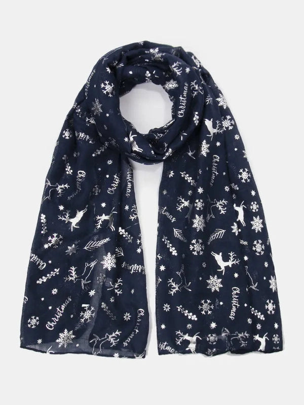 Christmas Element Polyester Scarf NicholesGifts