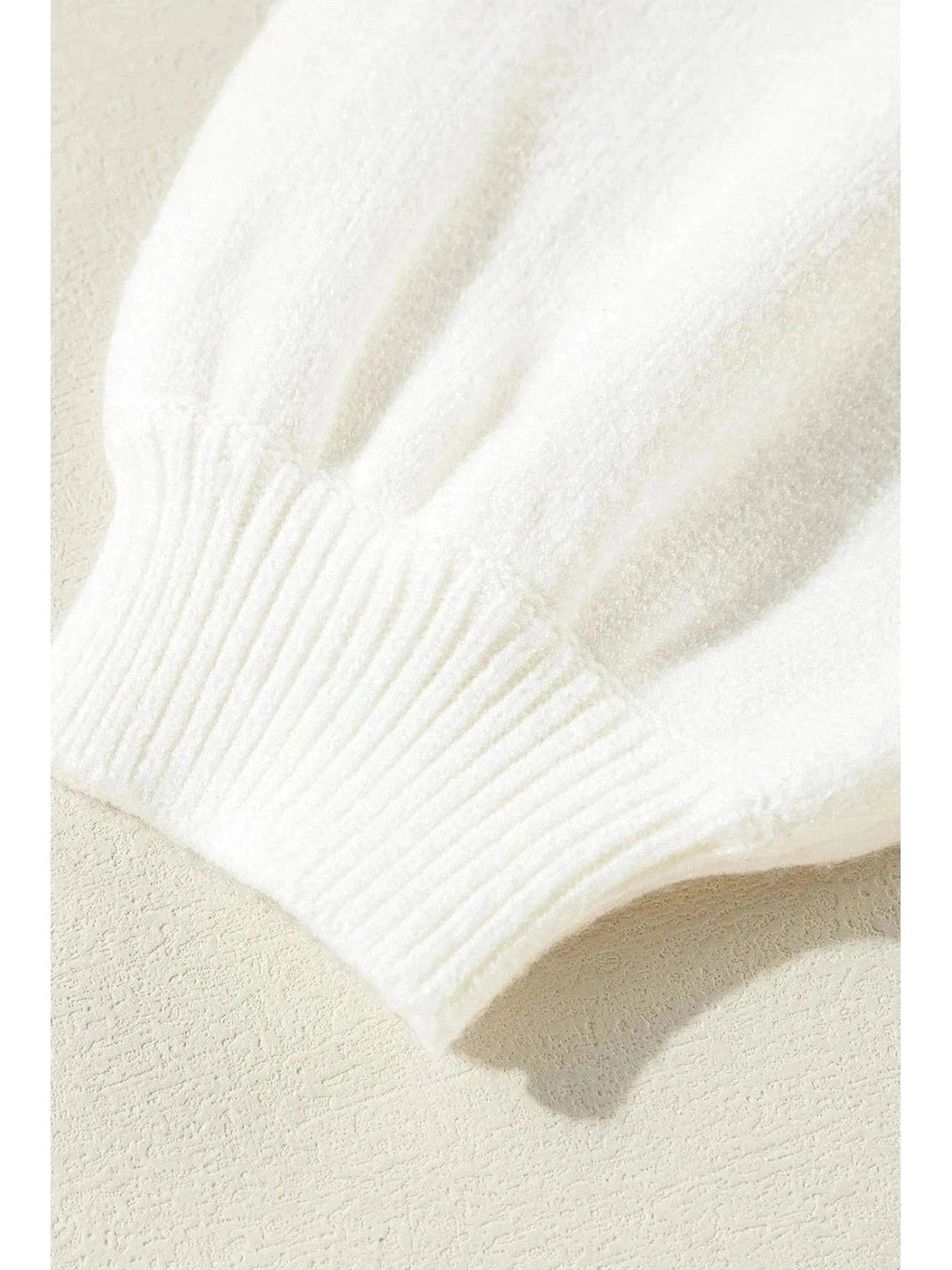 Sequin Mock Neck Short Sleeve Sweater