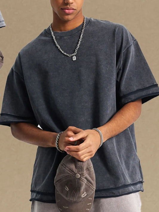 Men's Round Neck Half Sleeve T-Shirt Trendsi