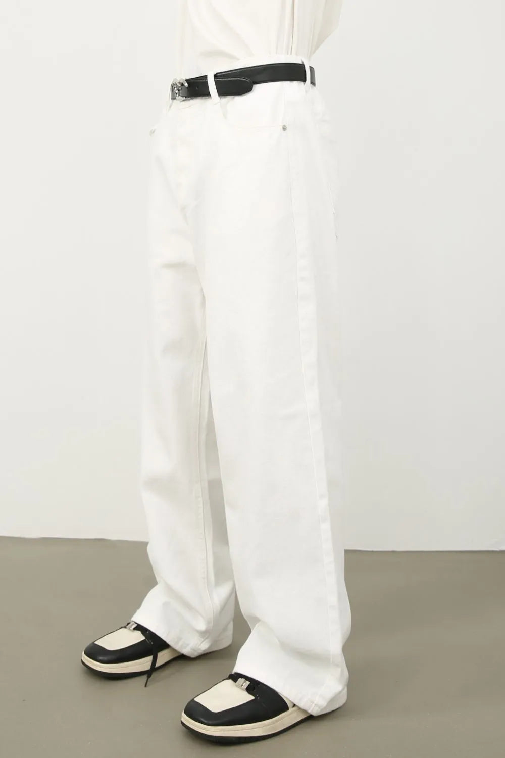 Men's Wide Straight Leg Jeans Trendsi