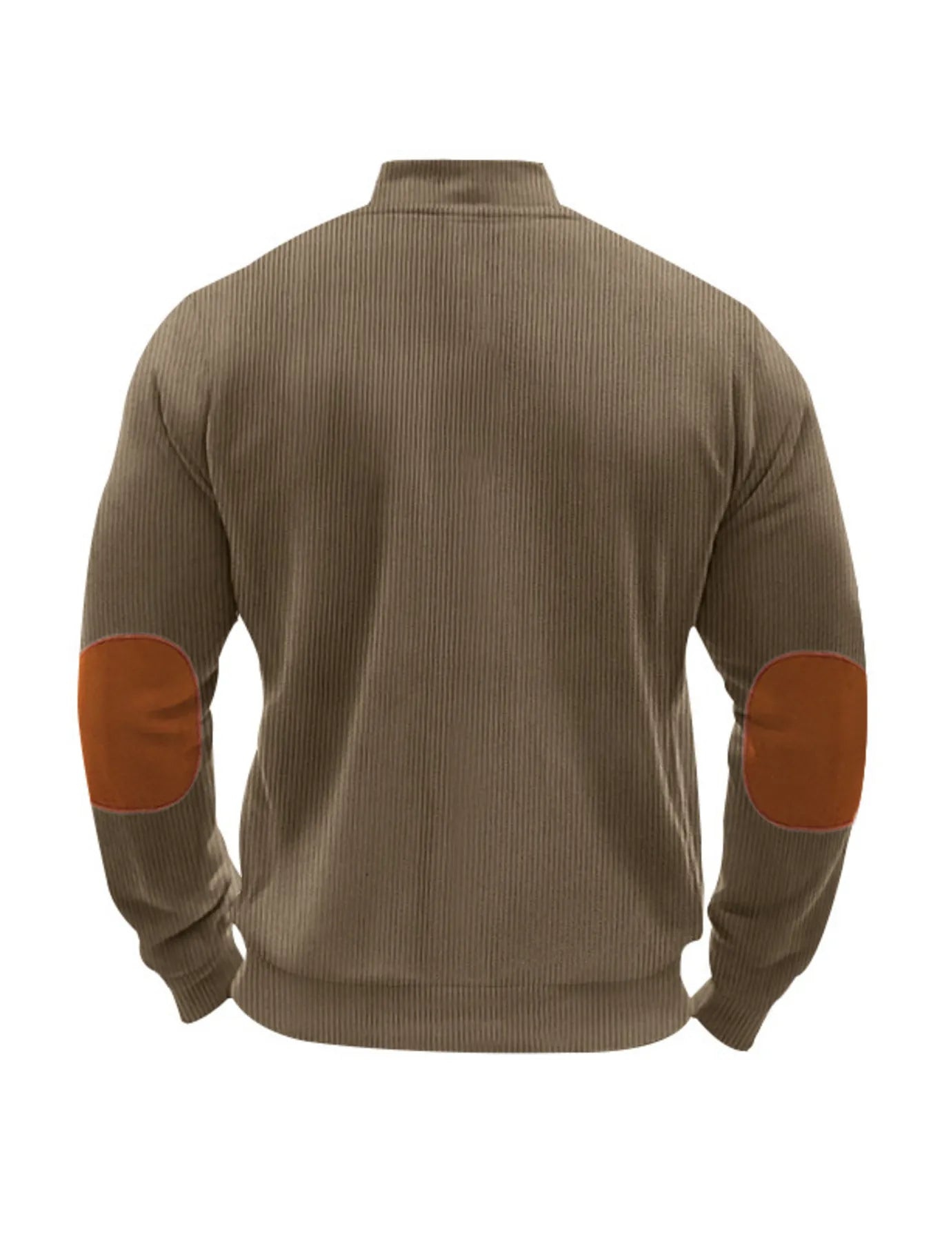 Men's Full Size Zip Up Long Sleeve Jacket Plus Size Trendsi