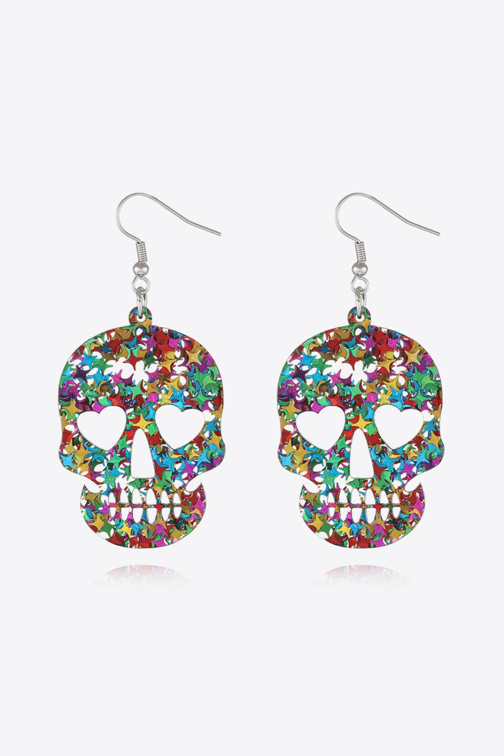 Women Acrylic Skull Drop Earrings NicholesGifts