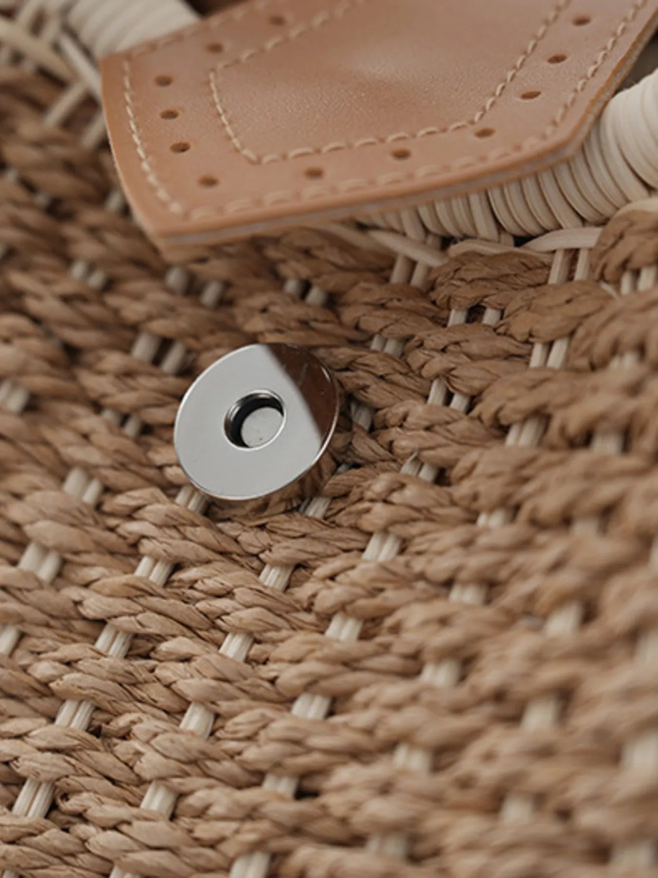 Straw Braided Round Handbag Trendsi