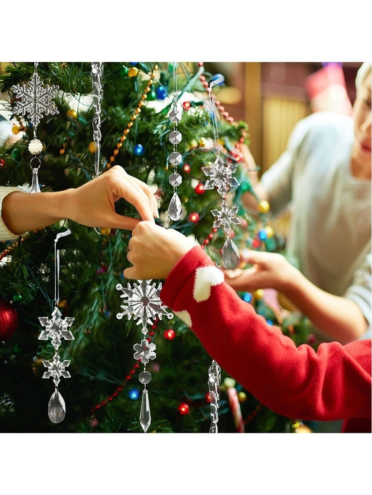 10-Piece Acrylic Icicle Ornaments