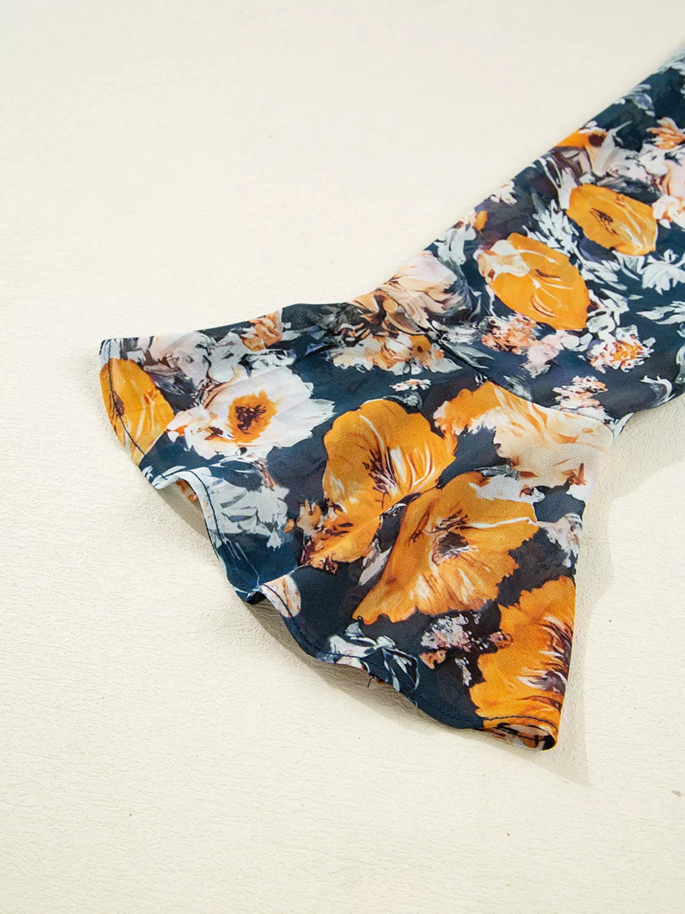 Floral Off Shoulder Bell Sleeve Smocked Peplum Top Trendsi