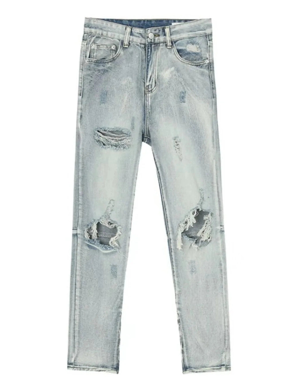 Men's Distressed Slit Jeans Trendsi