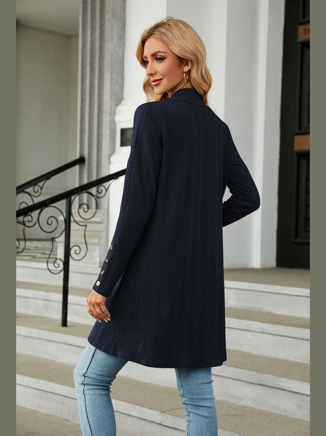 Long Sleeve Open Front Cardigan