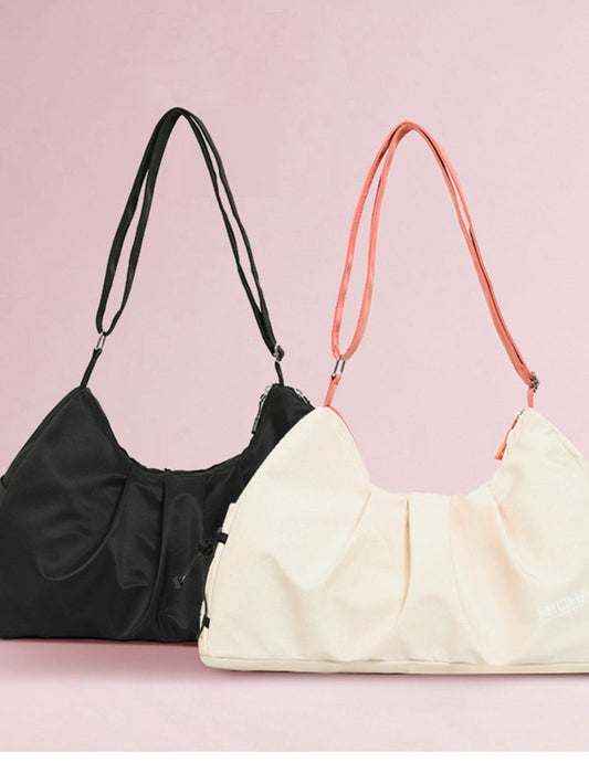 Women Oxford Cloth Adjustable Strap Large Capacity Crossbody Bag