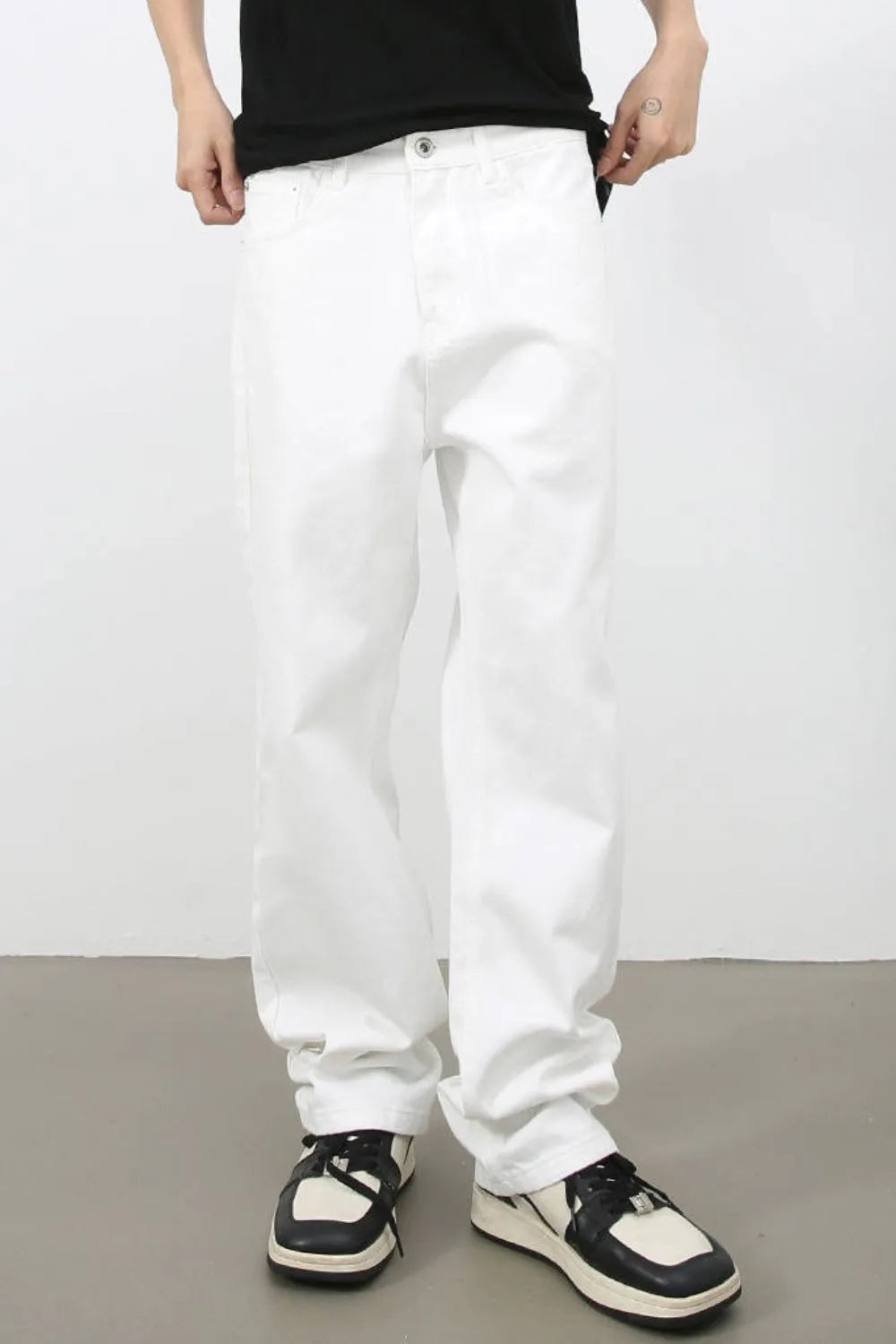 Men's Mid Rise Jeans with Pockets Trendsi