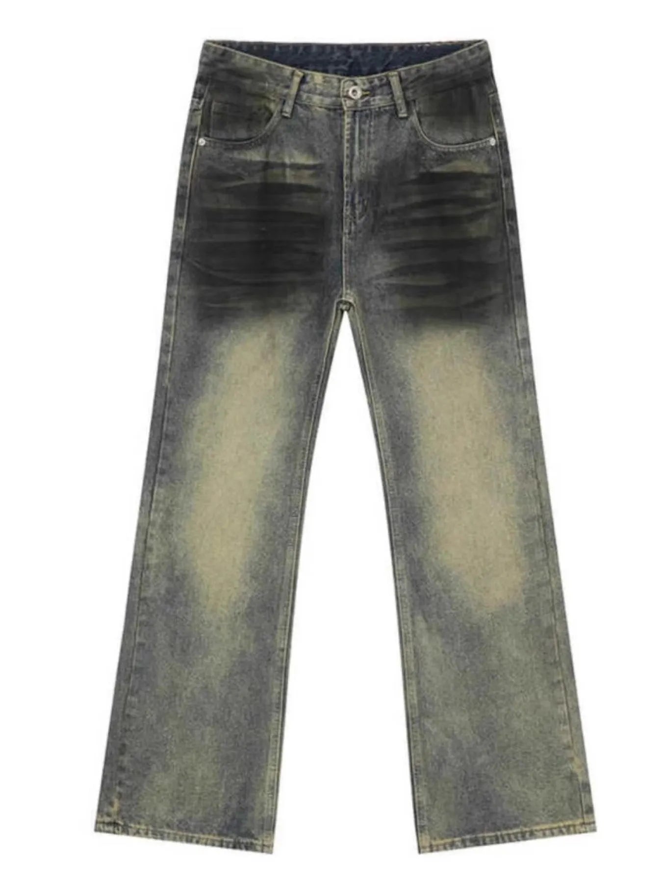Men's Full Size Fade Loose Fit Jeans Plus Size