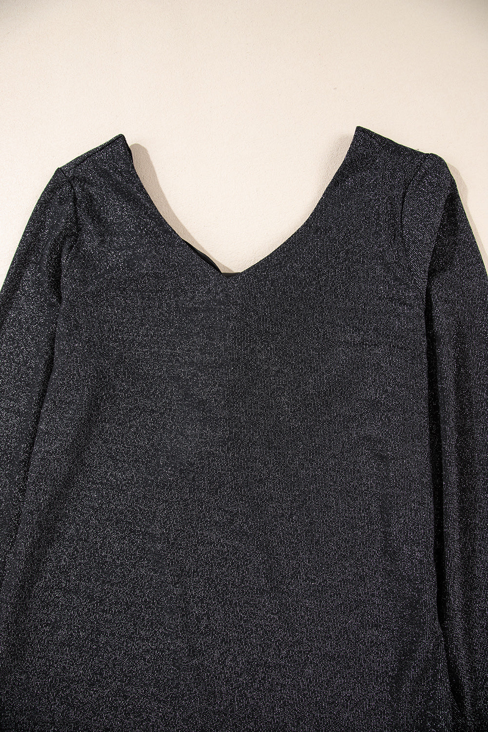 NicholesGifts Women Bowknot V-Neck Long Sleeve Blouse NicholesGifts
