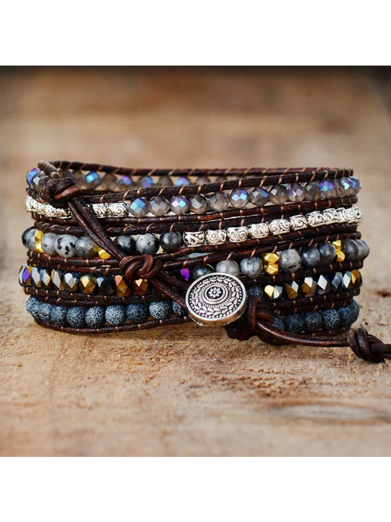 Agate Beaded Bracelet NicholesGifts