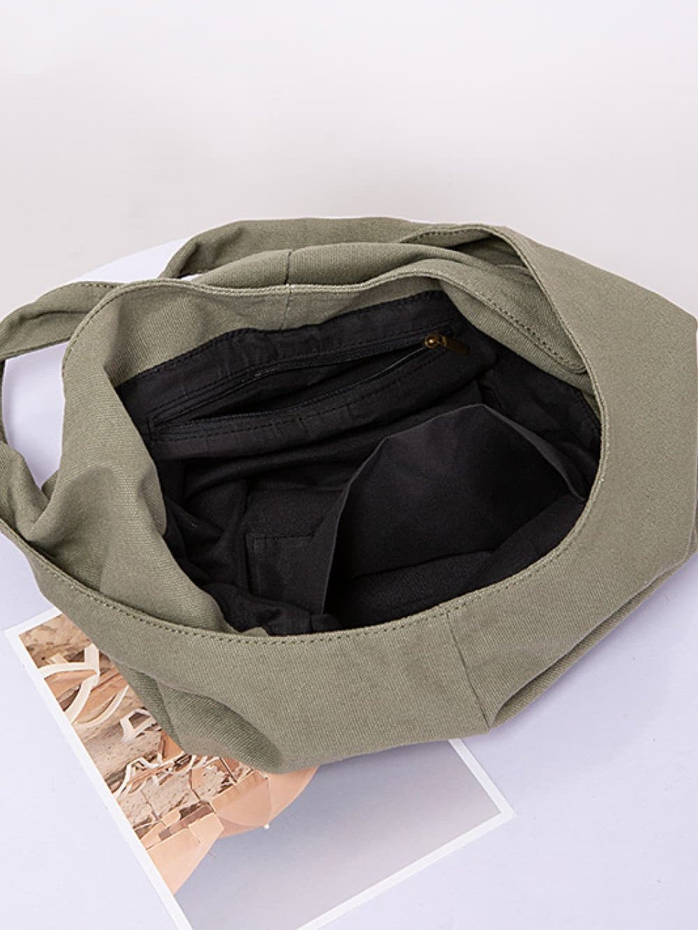 Large Canvas Crossbody Bag NicholesGifts