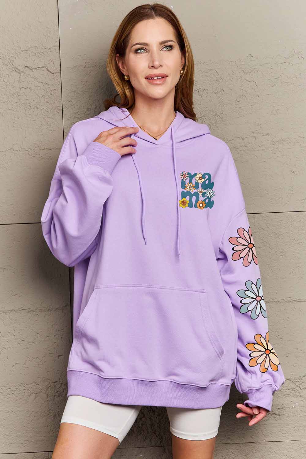 Simply Love Simply Love Full Size MAMA Graphic Dropped Shoulder Hoodie NicholesGifts